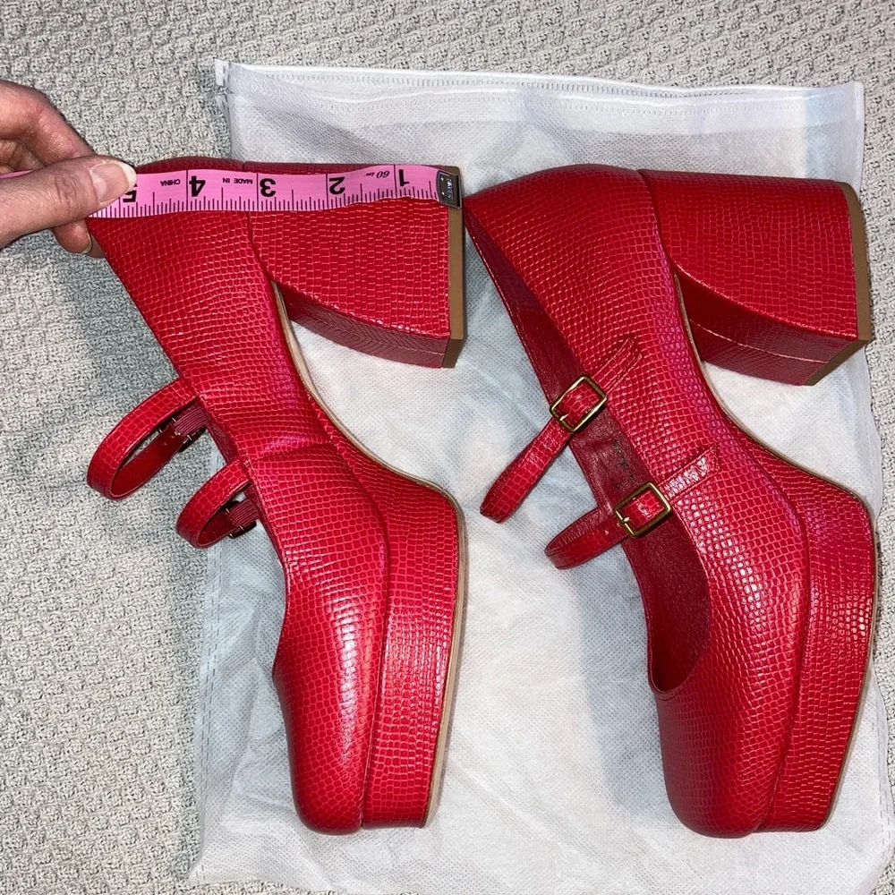 Charlotte Stone size 9 platform “Bizzy” heels in “Vamp” colorway. Like new. - Picture 2 of 4